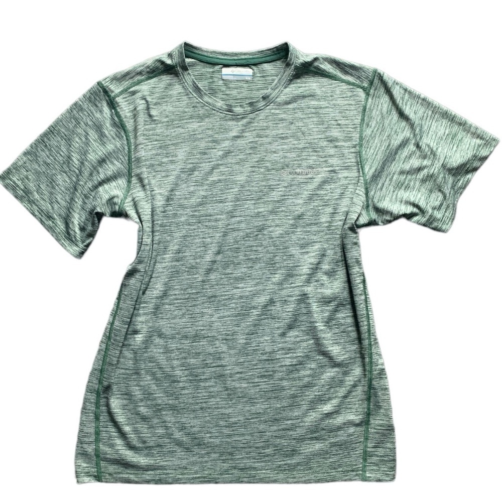 Columbia‎ Short Sleeve Tee Men's M Heathered Green #69D